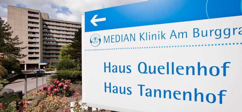 Foto vom Eingang Klinik am Burggraben